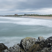 Buy canvas prints of Sweeping Surf, Fistral Beach, Cornwall by Mick Blakey