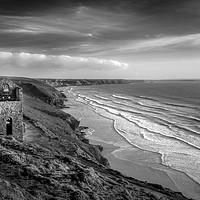 Buy canvas prints of Contrasing light, Wheal Coates, Cornwall by Mick Blakey