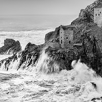 Buy canvas prints of Cliffside Engine Houses, Botallack, Cornwall by Mick Blakey