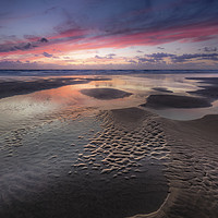 Buy canvas prints of Sunset, Perran Sands, Cornwall by Mick Blakey