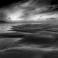 Buy canvas prints of Curves in Sand, Perran Sands, Cornwall by Mick Blakey
