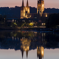 Buy canvas prints of Cathedral Reflections, Truro, Cornwall by Mick Blakey