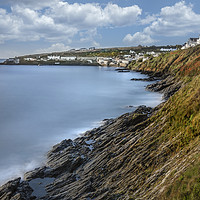 Buy canvas prints of Coastline Landscape, Portscatho, Cornwall by Mick Blakey