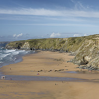 Buy canvas prints of September, Watergate Bay, North  Cornwall by Mick Blakey