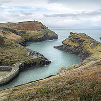 Buy canvas prints of Safe Haven, Boscastle Harbour, Cornwall by Mick Blakey