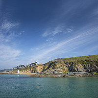Buy canvas prints of View towards St Mawes Castle by Mick Blakey