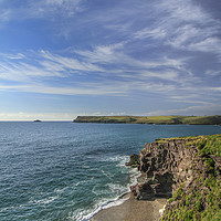 Buy canvas prints of  View towards Pentire Point, North Cornwall by Mick Blakey