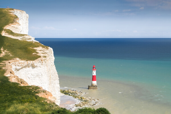 Beachy Head Lighthouse Picture Board by Mark Jones