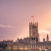 Buy canvas prints of Houses of Parliament Sunset by Mark Jones