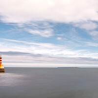 Buy canvas prints of The Lighthouse Family at Amble by Mark Jones
