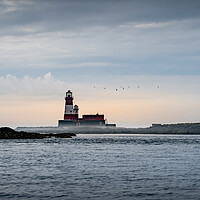 Buy canvas prints of Longstone Lighthouse, Farne Islands, Northumberlan by Mark Jones