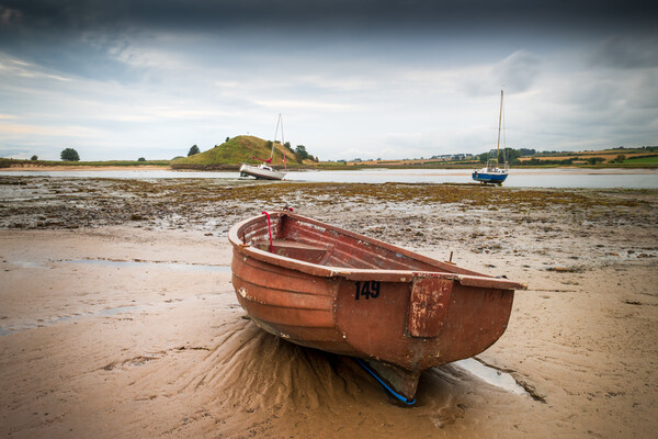 Boats in Alnmouth Harbour Picture Board by Mark Jones