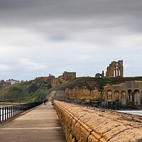 Buy canvas prints of Tynemouth Castle by Mark Jones