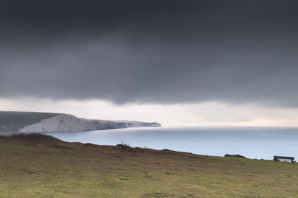Seven Sisters on a Rainy Day Picture Board by Mark Jones
