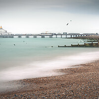 Buy canvas prints of Eastbourne Pier and Beach by Mark Jones