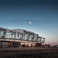 Buy canvas prints of Cafe on the Beach by Mark Jones