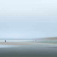 Buy canvas prints of Abstract Beach, West Wittering by Mark Jones