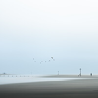 Buy canvas prints of Abstract Beach, West Wittering by Mark Jones