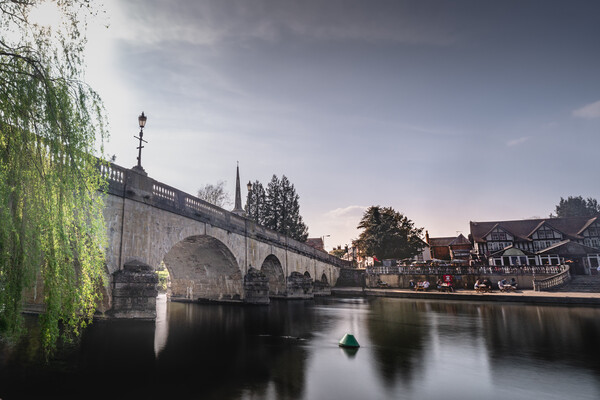 Wallingford Bridge and Boat House Picture Board by Mark Jones