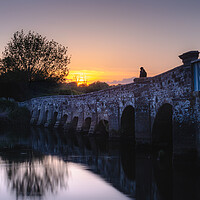 Buy canvas prints of Greatham Bridge Sunset by Mark Jones