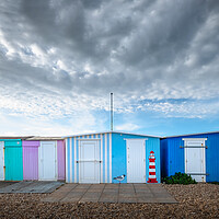 Buy canvas prints of Bognor Regis Beach Huts by Mark Jones