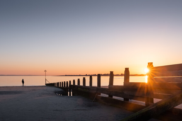 West Wittering Sunset Picture Board by Mark Jones