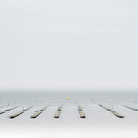 Buy canvas prints of Whitstable Oyster Beds by Mark Jones