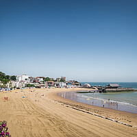 Buy canvas prints of Broadstairs Beach, Sunny Day by Mark Jones