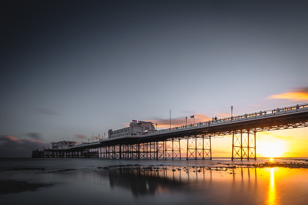 Worthing Pier Sunset Picture Board by Mark Jones