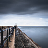 Buy canvas prints of Tynemouth Pier and Lighthouse by Mark Jones