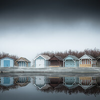Buy canvas prints of West Wittering Beach Huts by Mark Jones