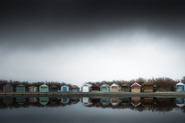 West Wittering Beach Huts Picture Board by Mark Jones