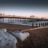 Buy canvas prints of Worthing Pier Sunset by Mark Jones