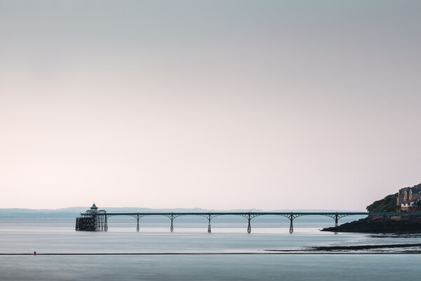 Clevedon Pier from the Marine Lake Picture Board by Mark Jones