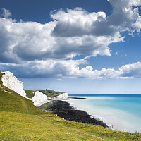 Buy canvas prints of Seven Sisters and Belle Tout by Mark Jones