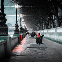Buy canvas prints of Albert Embankment Pathway by Mark Jones
