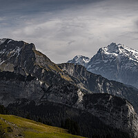 Buy canvas prints of Wonderful panoramic view over the Swiss Alps by Erik Lattwein