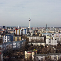 Buy canvas prints of Above the rooftops of Berlin by Erik Lattwein