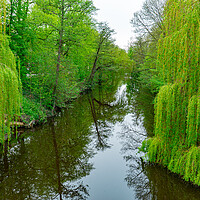 Buy canvas prints of Beautiful Park in the city of Stade Germany - CITY OF STADE , GERMANY - MAY 10, 2021 by Erik Lattwein