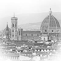 Buy canvas prints of Cathedral of Santa Maria del Fiore in Florence on Duomo Square - by Erik Lattwein