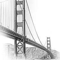 Buy canvas prints of Golden Gate Bridge - view from Fort Point by Erik Lattwein