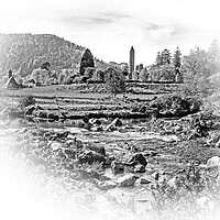 Buy canvas prints of Glendalough in the Wicklow mountains of Ireland by Erik Lattwein