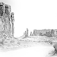 Buy canvas prints of Monument Valley in Utah Oljato by Erik Lattwein
