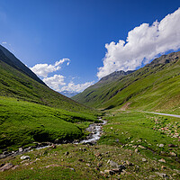 Buy canvas prints of Famous Timmelsjoch High Alpine Road in the Austrian Alps also called Passo Rombo by Erik Lattwein