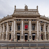 Buy canvas prints of Famous Burgtheater of Vienna - the National Theater in the city - VIENNA, AUSTRIA, EUROPE - AUGUST 1, 2021 by Erik Lattwein