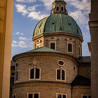 Buy canvas prints of Salzburg Cathedral in the old town - SALZBURG, AUSTRIA, EUROPE - AUGUST 3, 2021 by Erik Lattwein