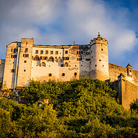 Buy canvas prints of The fortress of Salzburg Austria called Hohensalzburg by Erik Lattwein