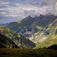 Buy canvas prints of Wonderful wide angle view over Grossglockner High Alpine Road in Austria by Erik Lattwein
