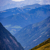 Buy canvas prints of View from Grossglockner High Alpine Road in Austria by Erik Lattwein