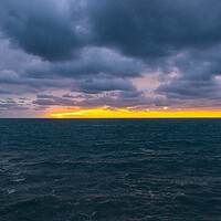 Buy canvas prints of Amazing evening shot over the Mediterranian sea by Erik Lattwein